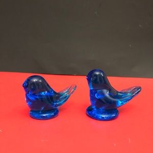 Vintage set of bluebird of happiness Leo Ward